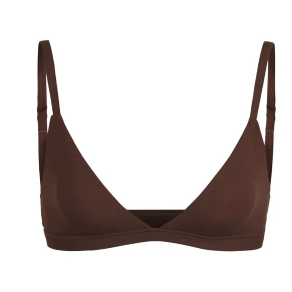 Skims Fits Everbody Triangle Bralette Cocoa Size M NWT (BR-TRI-2024) - Picture 1 of 11